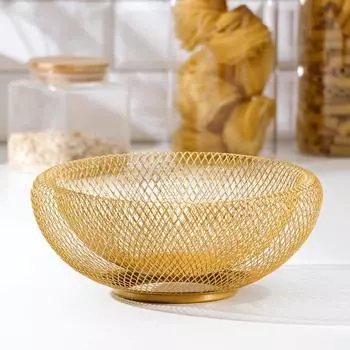 Ваза для фруктов «Сплетение», 252510, бронзовая