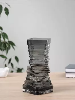 Ваза «Джойс», 23.510 см, стекло, чёрная