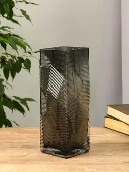 Ваза «Джойс», 3010 см, стекло, серая