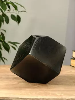 Ваза «Джуди», 2121 см, стекло, чёрная