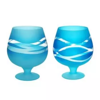 Ваза «Фентези», бренди бокал на ножке, 7 л, h=29 см, d=16.5 см, стекло, МИКС