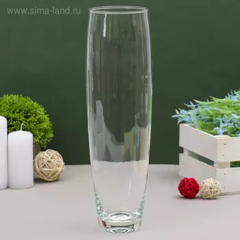 Ваза «Фино», 1.3 л, d=7.5 см, h=30 см, стекло, прозрачная