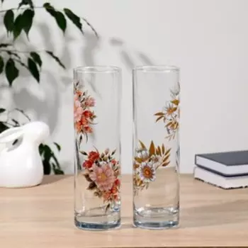 Ваза FLORA "Весенний букет" 7,5х26,5 см