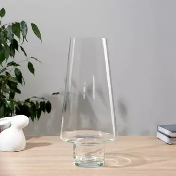 Ваза «Гала», большая, 3917 см, d=11 см, стекло, прозрачная