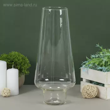 Ваза «Гала» средняя, 1.1 л, d=8 см, 3013.5 см, стекло, прозрачная