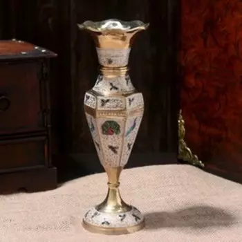 Ваза "Грани" латунь 8,5х8,5х24 см