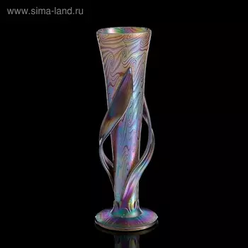 Ваза интерьерная "Iris Leaf Glass", 33 см
