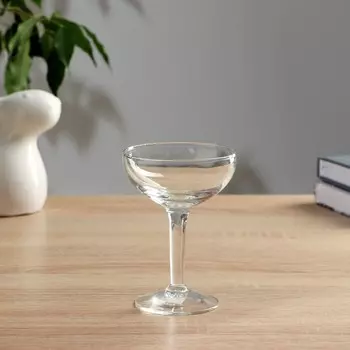 Ваза «Элеганс», h=12 см, d=8.5 см, стекло, прозрачная