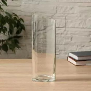 Ваза «Элипсоид», h=28.5 см, 710 см, стекло, прозрачная