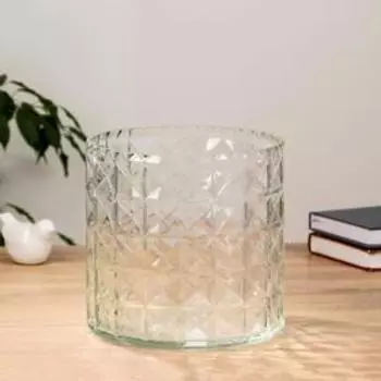 Ваза «Эмилия-1», 4,7 л, 19.519.5 см, стекло, прозрачная