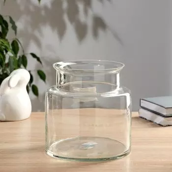 Ваза "Кассандра-1 Флорариум банка" d-15см h=19х18,5 см, (2694)