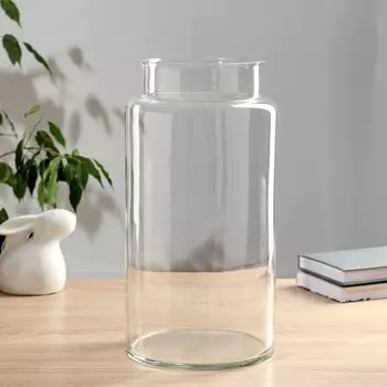 Ваза "Кассандра-5 Флорариум банка" d-15см h=36х18,5 см, толщ.стекла=2,5мм (2698)