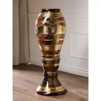 Ваза керамическая "Акирия", напольная, коричневая, 91.5 см