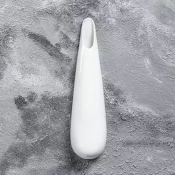 Ваза керамическая "Капля", настенная, белая, 36 см