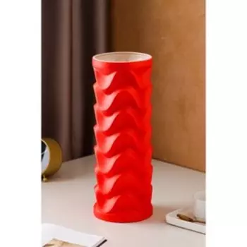 Ваза керамическая "Мадиган", настольная, красная, 40 см