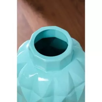 Ваза керамическая "Молли", напольная, глазурь, голубая, 63 см