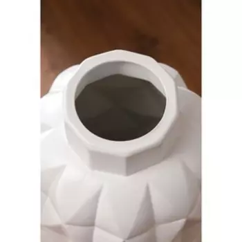 Ваза керамическая "Молли", напольная, муар, белая, 63 см