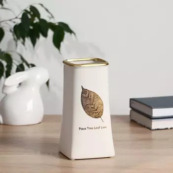 Ваза «Адэр», лист, 818 см, керамика, МИКС