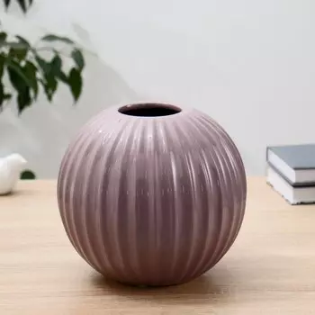 Ваза керамика "Леона" H=20 см, d=7см сиреневый