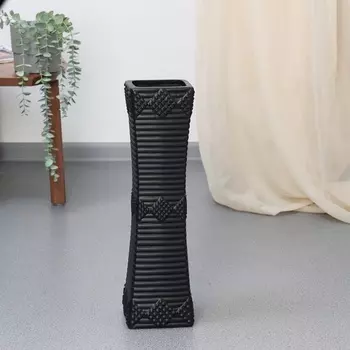 Ваза напольная «Харви», 4612 см, керамика, чёрная