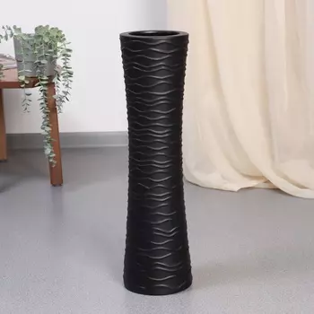 Ваза напольная «Ллойд», 5715 см, керамика, чёрная