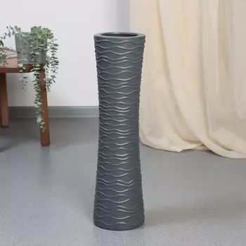 Ваза напольная «Ллойд», 5715 см, керамика, серая