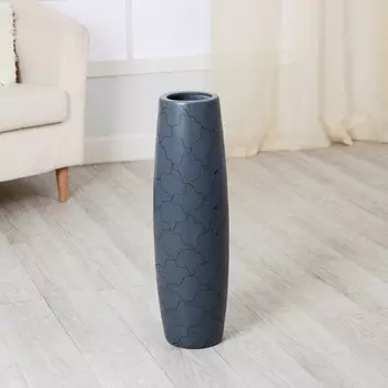 Ваза напольная «Рогнеда», h=60 см, керамика, серая