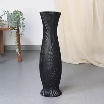 Ваза напольная «Тревор», 5615 см, керамика, чёрная