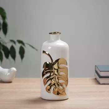 Ваза «Альваро», d=3 см, 219 см, керамика, белая