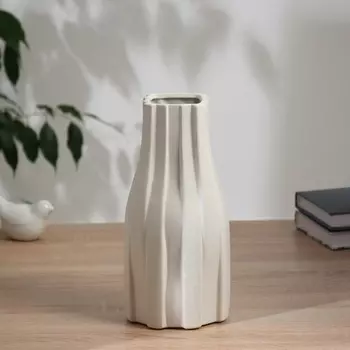 Ваза «Аллесио», 25.512 см, керамика, белая