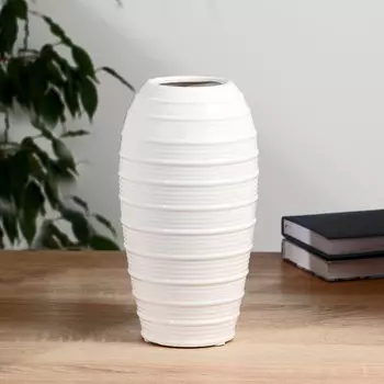 Ваза «Арья», h=25 см, керамика, белая