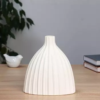 Ваза «Блейз», 1917 см, керамика, белая