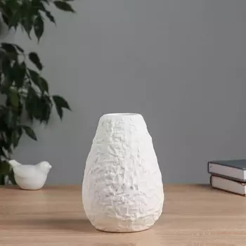 Ваза «Блейз», классик, 17.511.5 см, керамика, белая