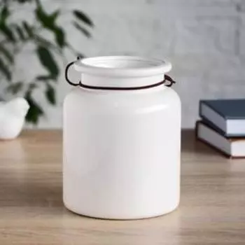 Ваза керамика настольная "Домашняя" бантик, 10х11,5х15 см