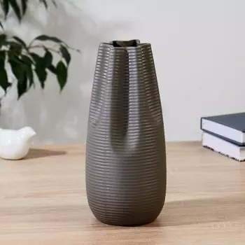 Керамическая ваза декоративная настольная «Фелис», для цветов, сухоцветов, 25 см d-6.5 см, МИКС