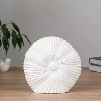 Ваза «Гисберт», h=19 см, керамика, белая