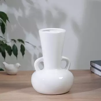 Ваза «Грейсон», кувшин, 2414.5 см, керамика, белая