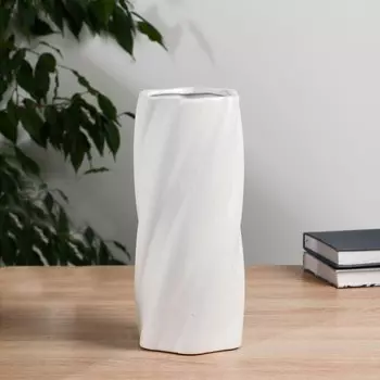 Ваза «Гвинет», h=28 см, керамика, белая