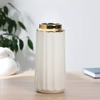 Ваза «Калей», d=8 см, 2511 см, керамика, белая