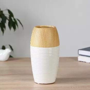 Ваза «Клетис», h=20 см, керамика, белая