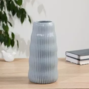 Ваза «Новелла», h=26 см, керамика, серая