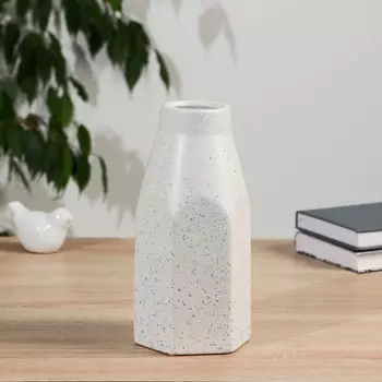 Ваза «Остин», h=23 см, керамика, белая