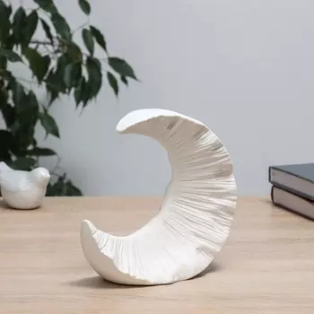 Ваза «Полумесяц», 71718 см, керамика, белая