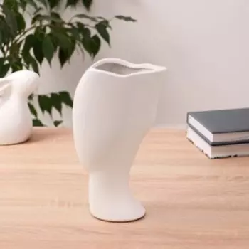 Ваза «Профиль», 1223 см, керамика, белая