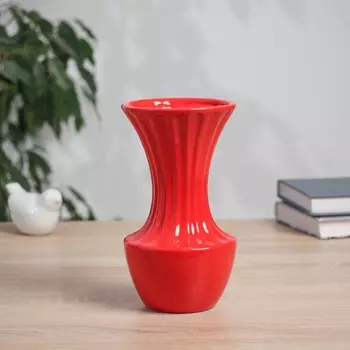 Ваза «Тьяго», феерия, 188.5 см, керамика, красная