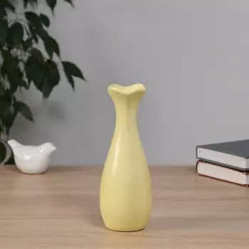 Ваза «Тириль», 20.56.5 см, керамика, жёлтая