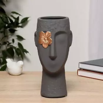 Ваза «Наваждение», d=7.5 см, 8922 см, керамика, серая