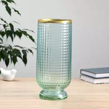 Ваза «Киркинес» Бирюзовый Маркуль, 3013 см, стекло