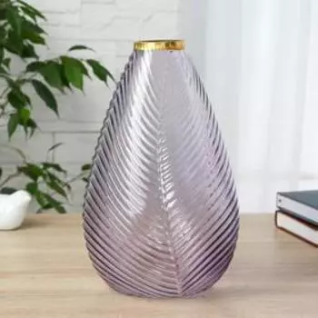 Ваза «Киркинес» лиловый Матильда, d=5.5 см, 25.515 см, стело