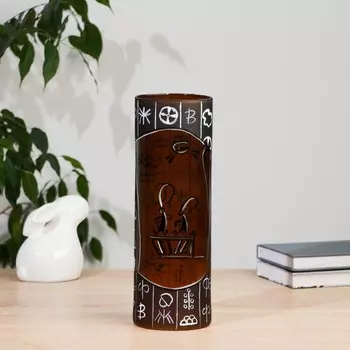 Ваза «Китайская серия», d=10 см, h=30 см, стекло